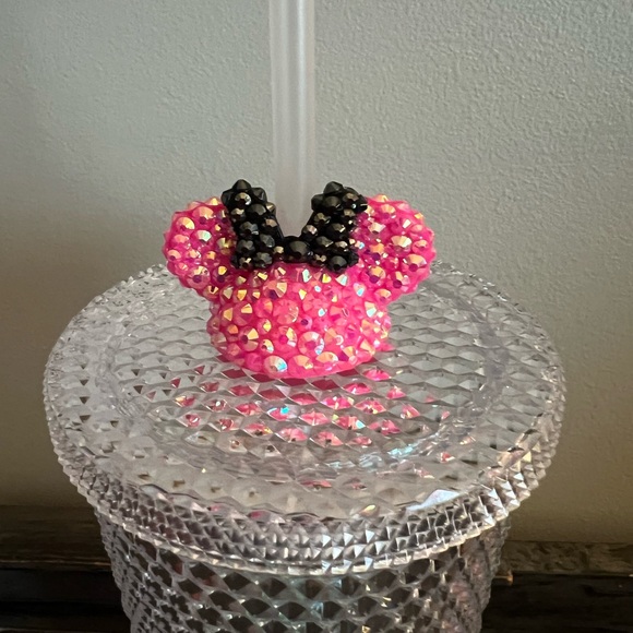 Tumbler with Minnie Mouse Straw Topper - Picture 2 of 2